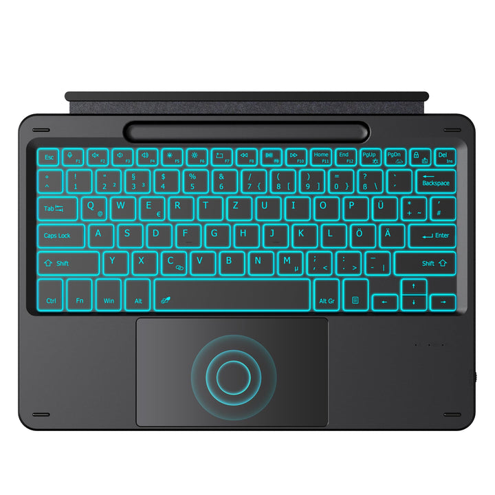 CACOE Bluetooth Tastatur für Surface Pro 12, Ultraslim Keyboard Type Cover für Surface Pro, 7-Farben