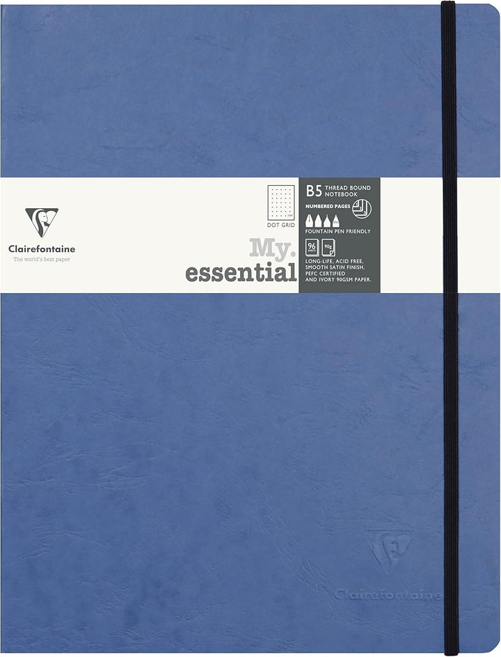 Clairefontaine 794434C - Notizbuch My.Essential Age Bag, Format B5 (19x25 cm), mit Fadenbindung, 96