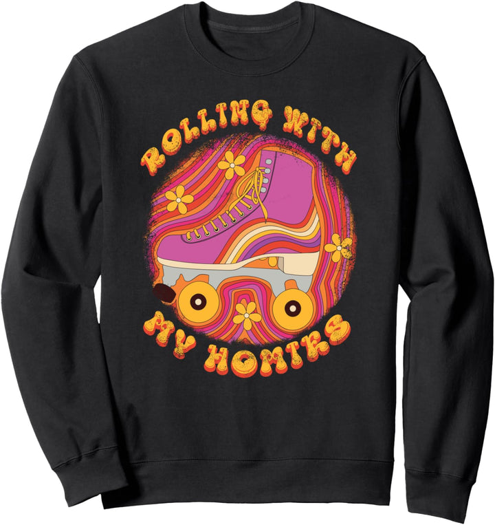 Rollerskating Rollerskater Rollerskate 90er 80er 70er Retro Sweatshirt