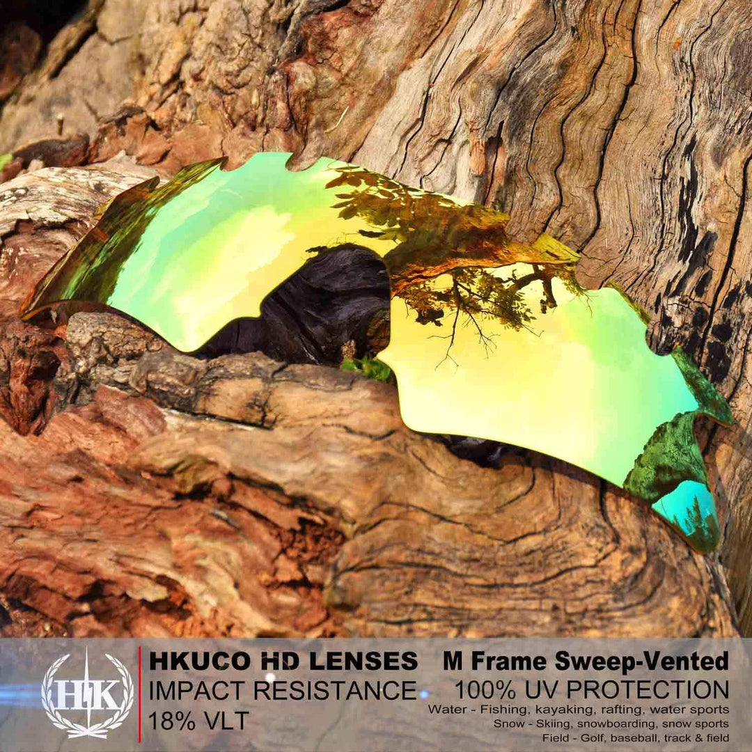 HKUCO Plus Mens Replacement Lenses For Oakley M Frame Sweep Vented - 2 pair