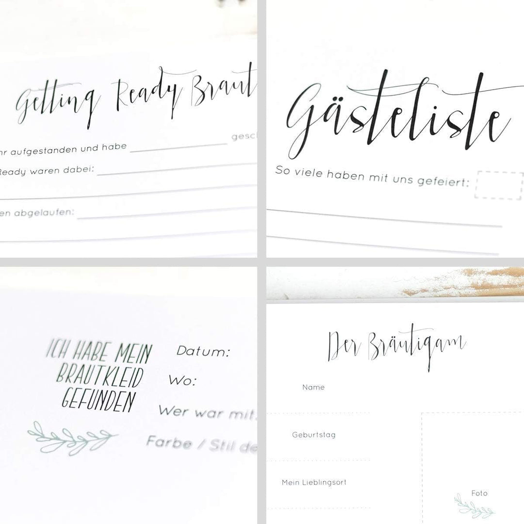 Hochzeitsalbum gestalten - Unsere Traumhochzeit, Erinnerungsalbum, Geschenk zur Hochzeit, Hochzeitsg