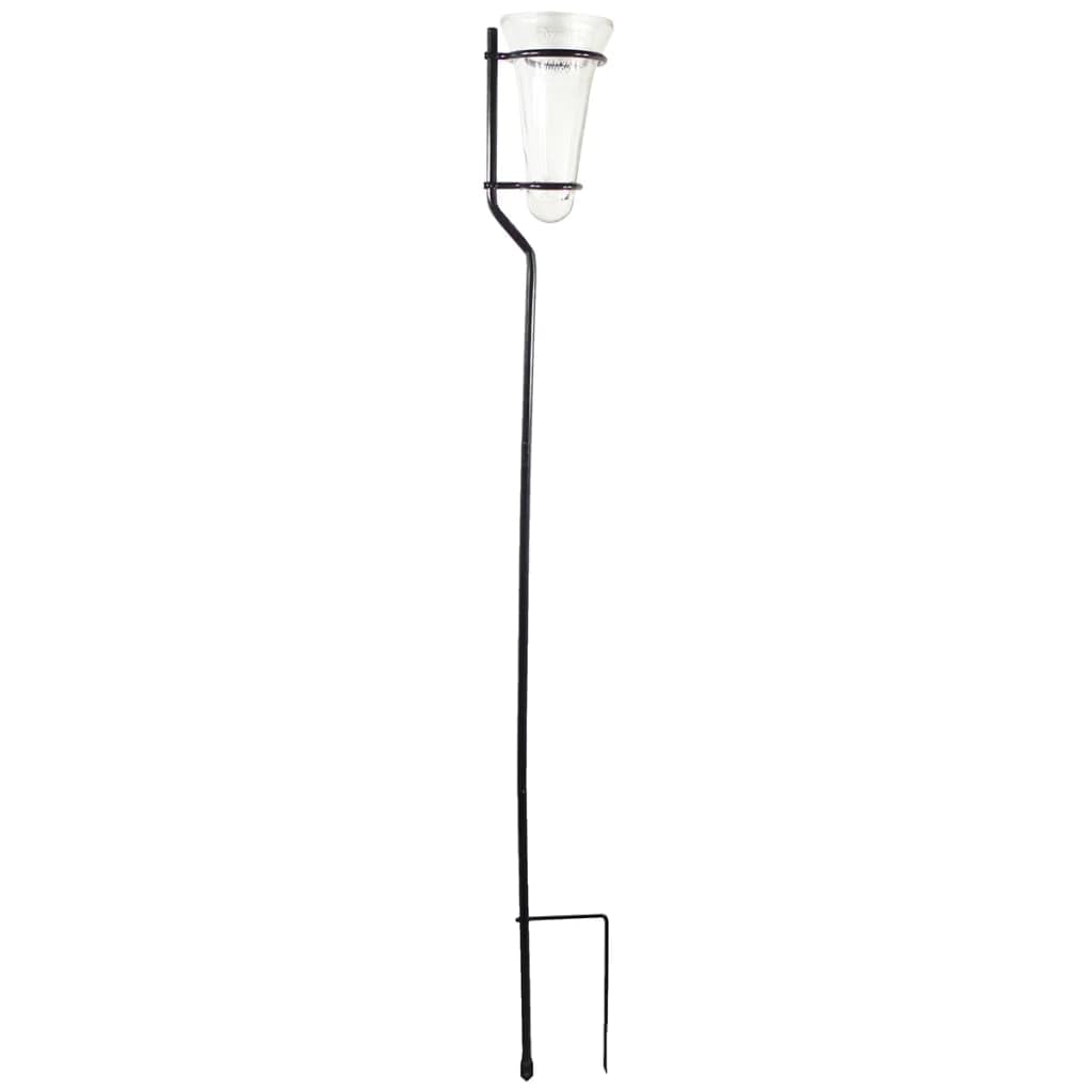 Nature Regenmesser mit Glassockel, Regenmessung, Wetterstation