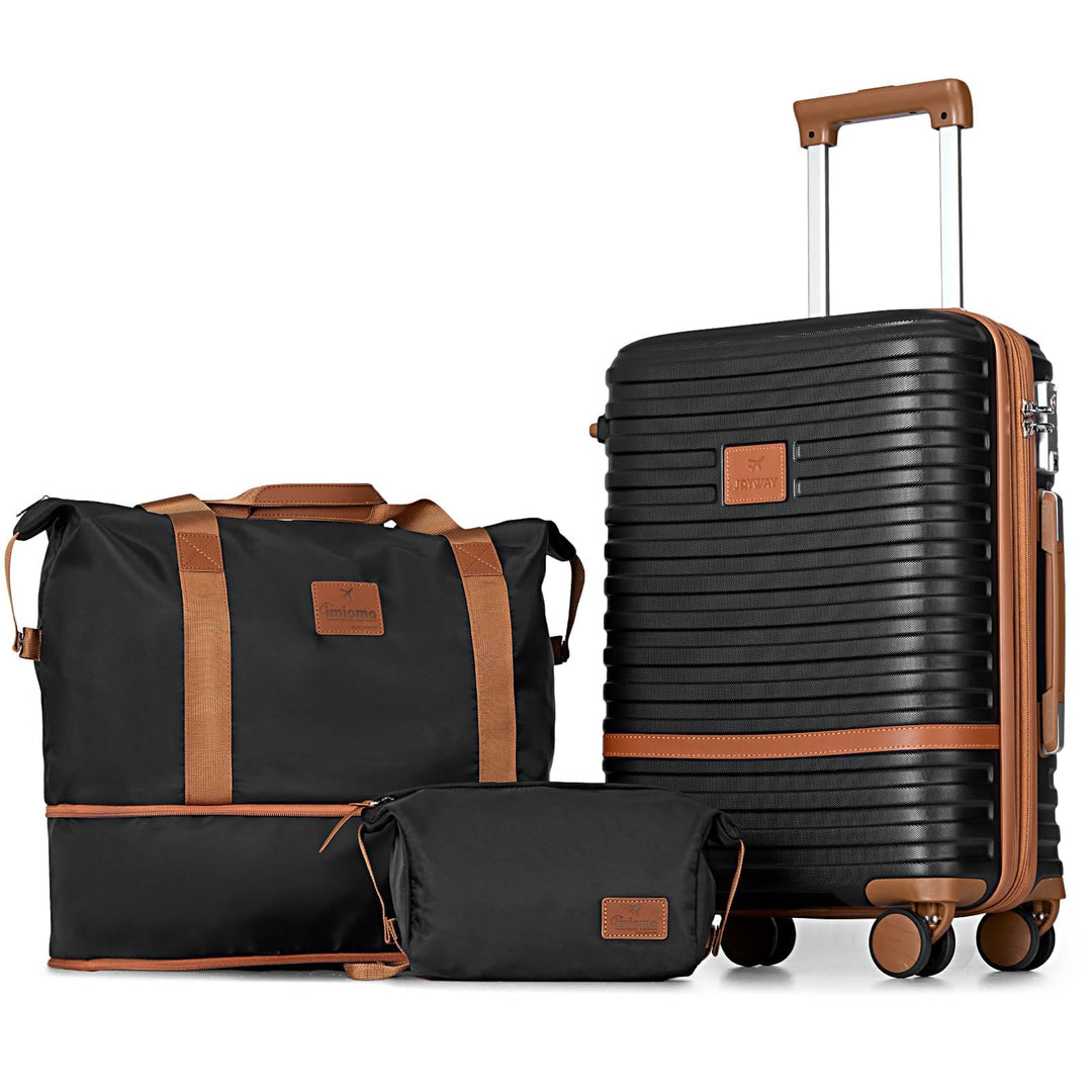 Joyway Koffer Reisekoffer von ABS Hartschalen Erweiterbar Trolley Kofferset mit TSA Schloss und 4 Ro