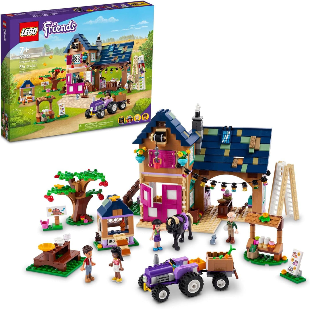 LEGO Friends Organic Farm 41721 Farmyard Building Toy Set for Girls, Boys, and Kids Ages 7+ (826 Pie