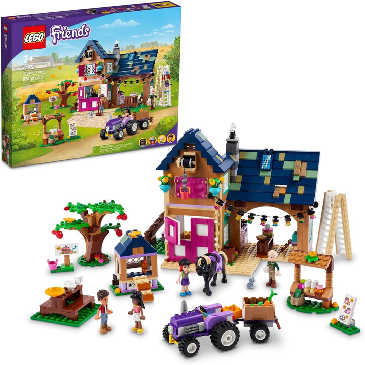 LEGO Friends Organic Farm 41721 Farmyard Building Toy Set for Girls, Boys, and Kids Ages 7+ (826 Pie