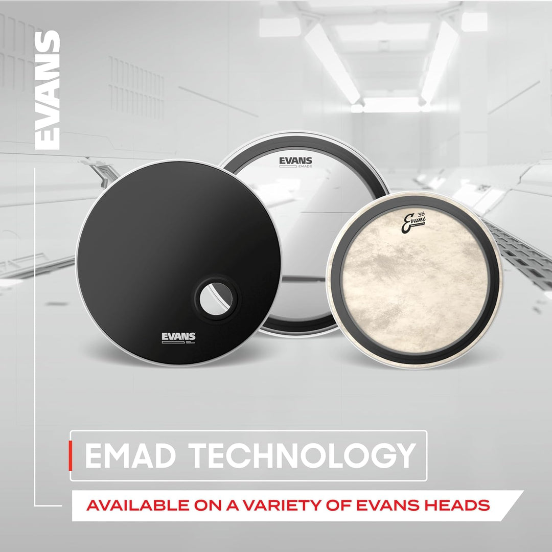 Evans BD26EMAD2 Bassdrumfell 66 cm (26 Zoll) EMAD2 Serie 26 Inch Kopftrommel (Drum Head), 26 Inch Ko