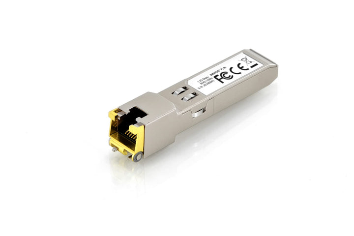 DIGITUS Gigabit SFP+ Modul für Cat 6A Kupfer Patchkabel, Mini GBIC, RJ45 Buchse, 10GBaseT, 100 Meter