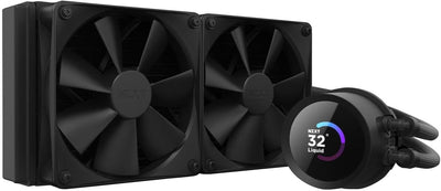NZXT Kraken 240 - RL-KN240-B1-240mm AIO CPU Wasserkühlung - 1,54" LCD Display 240x240-2x120mm PWM Fa