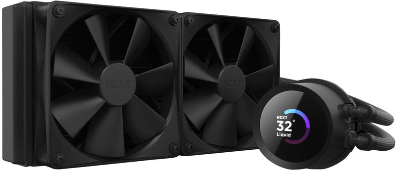 NZXT Kraken 240 - RL-KN240-B1-240mm AIO CPU Wasserkühlung - 1,54" LCD Display 240x240-2x120mm PWM Fa