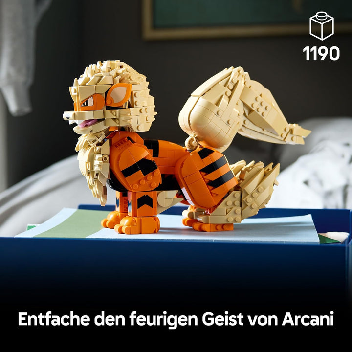 LEGO Pokémon Arkani Figur - Modellbausatz für Erwachsene - Bauspielzeug mit beweglichem Schwanz, Bei