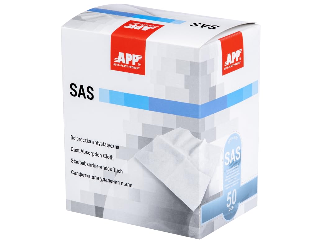 APP SAS Honigtuch Staubbindetuch Lack | 50er Pack Staubbindetücher zum Entfernen von Schleifstaub, S