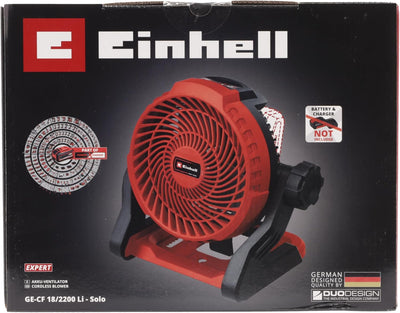 Einhell Akku-Ventilator GE-CF 18/2200 Li-Solo Power X-Change (18 V, Li-Ion, 3 Geschwindigkeitsstufen