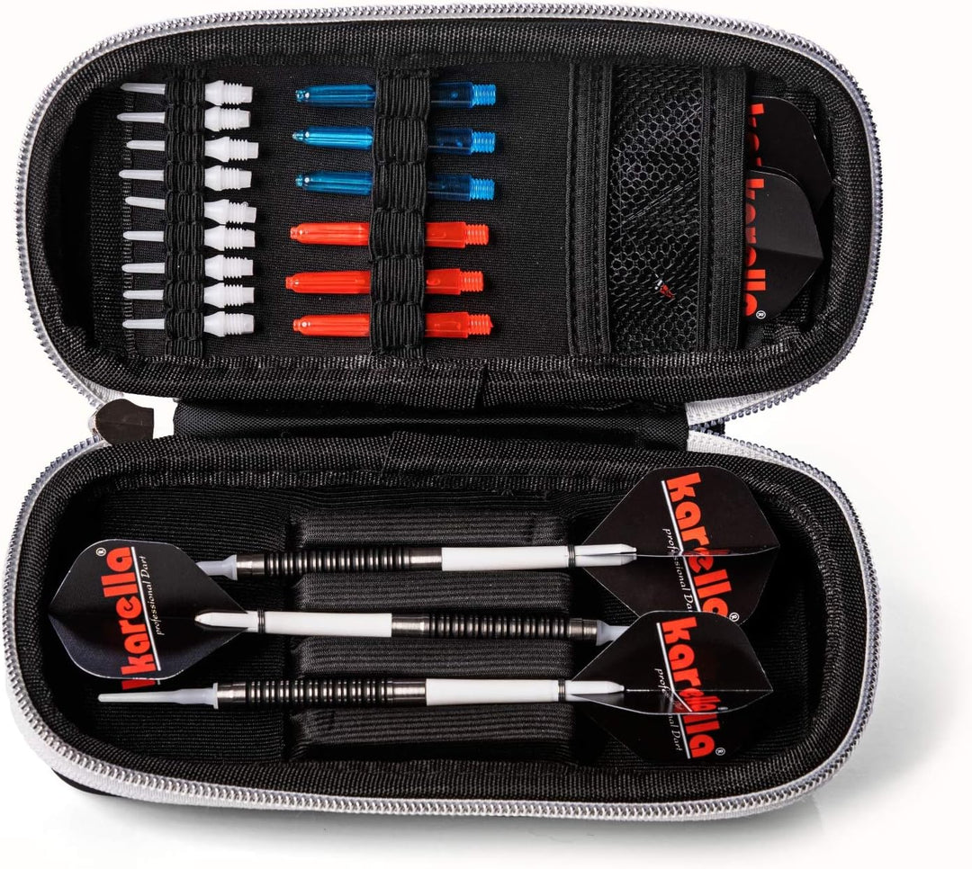 Karella Darttasche, handliches und praktisches Dartcase für 1 Satz Darts und viele Zubehör, Tasche f