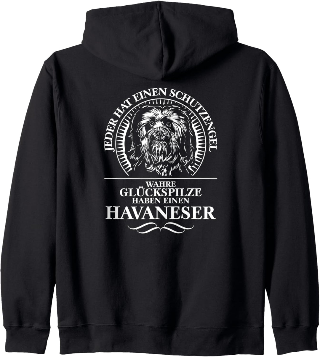 Havaneser Schutzengel Hund Hunde Hundespruch Kapuzenjacke