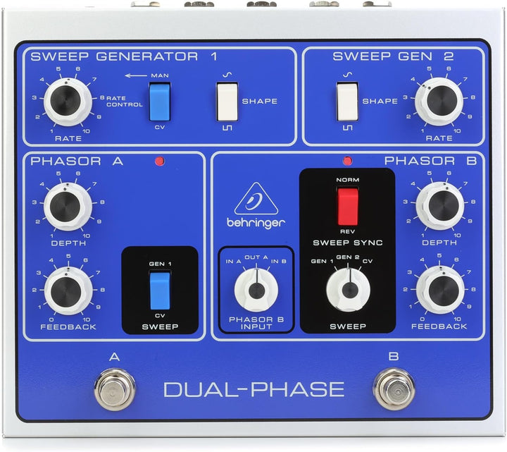 Behringer DUAL PHASE Authentischer Dual-Analog-Phasenschieber mit 12 Optokopplern