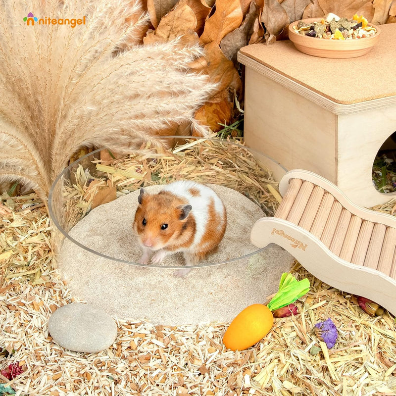 Niteangel Hamster Wüstenbad Sand | Staubfreier Badesand oder Streusand für Hamster, Chinchillas, Ger