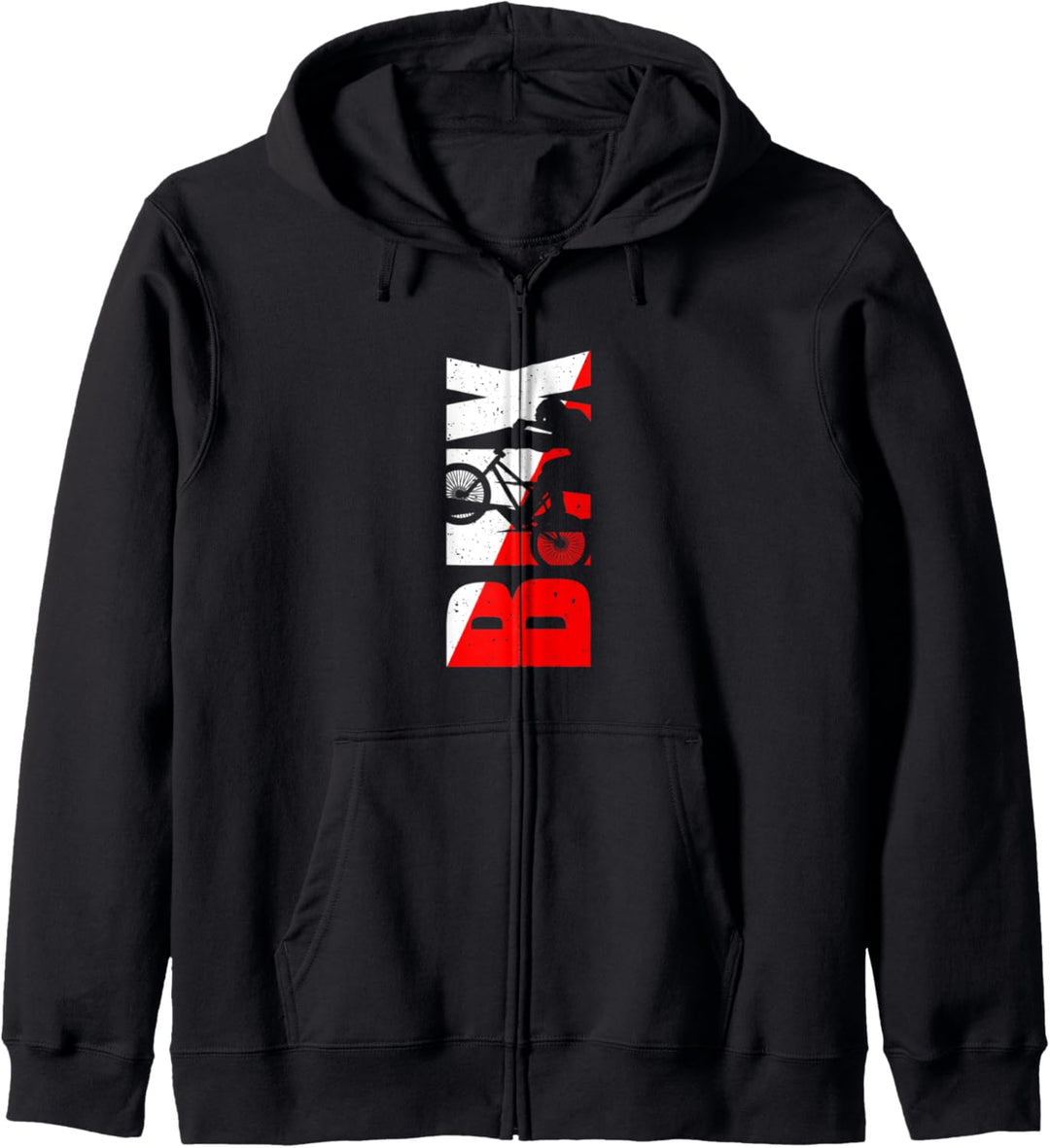BMX cooles Retro Fan Geschenk Motiv für Junge Mädchen Kapuzenjacke