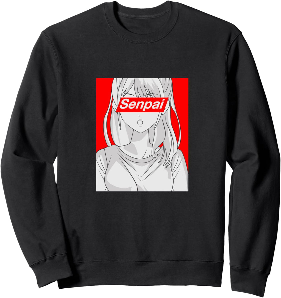Anmie Shirt sagt Senpai Waifu Shirt Kawaii Accessoires Sweatshirt