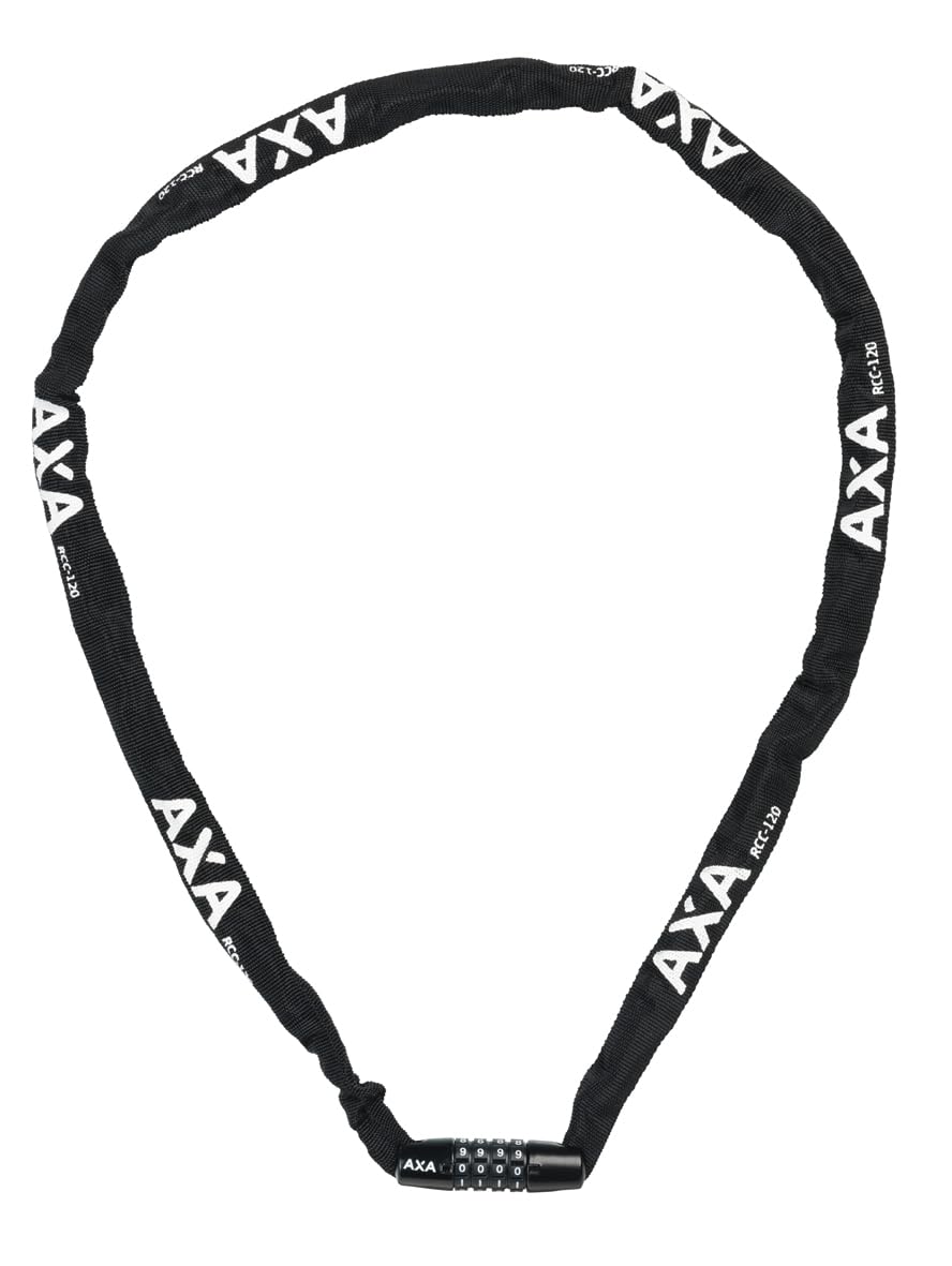 AXA Rigid RCC 120 – Kettenschloss mit Code – 120 cm lang – Stahlglieder 3,5 mm – Sicherheitsstufe 3