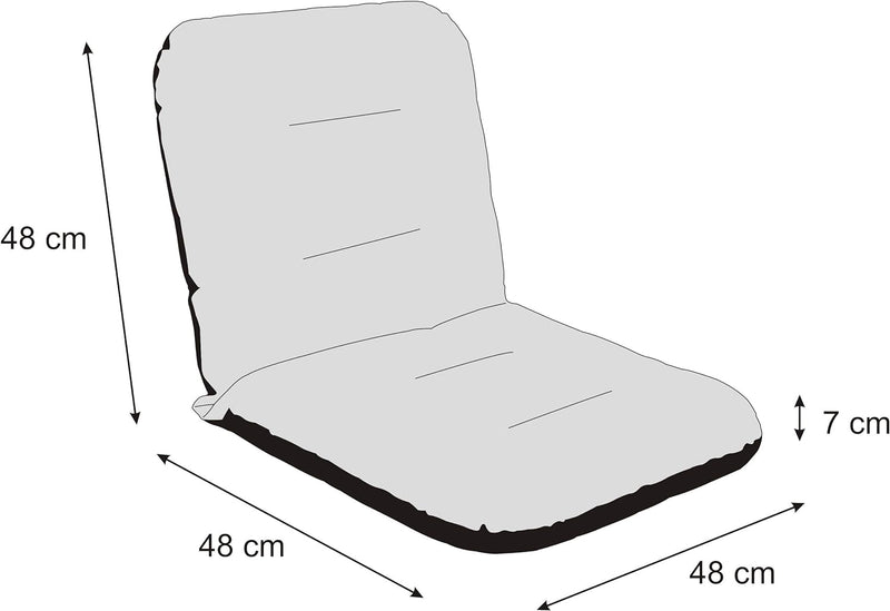 PillowPrim Sitzkissen für Niedriglehner Gartenmöbel - Kissen für Sessel, Gartenliege - Sitz abmessun