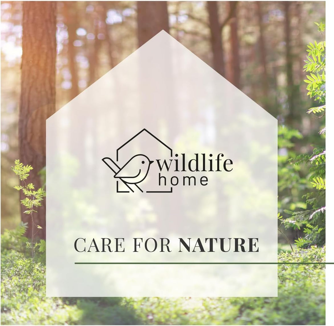 WILDLIFE HOME Nistkasten Meisen mit Metalldach für Kohlmeisen &amp; Co. I nach NABU aus verschraubtem Ma