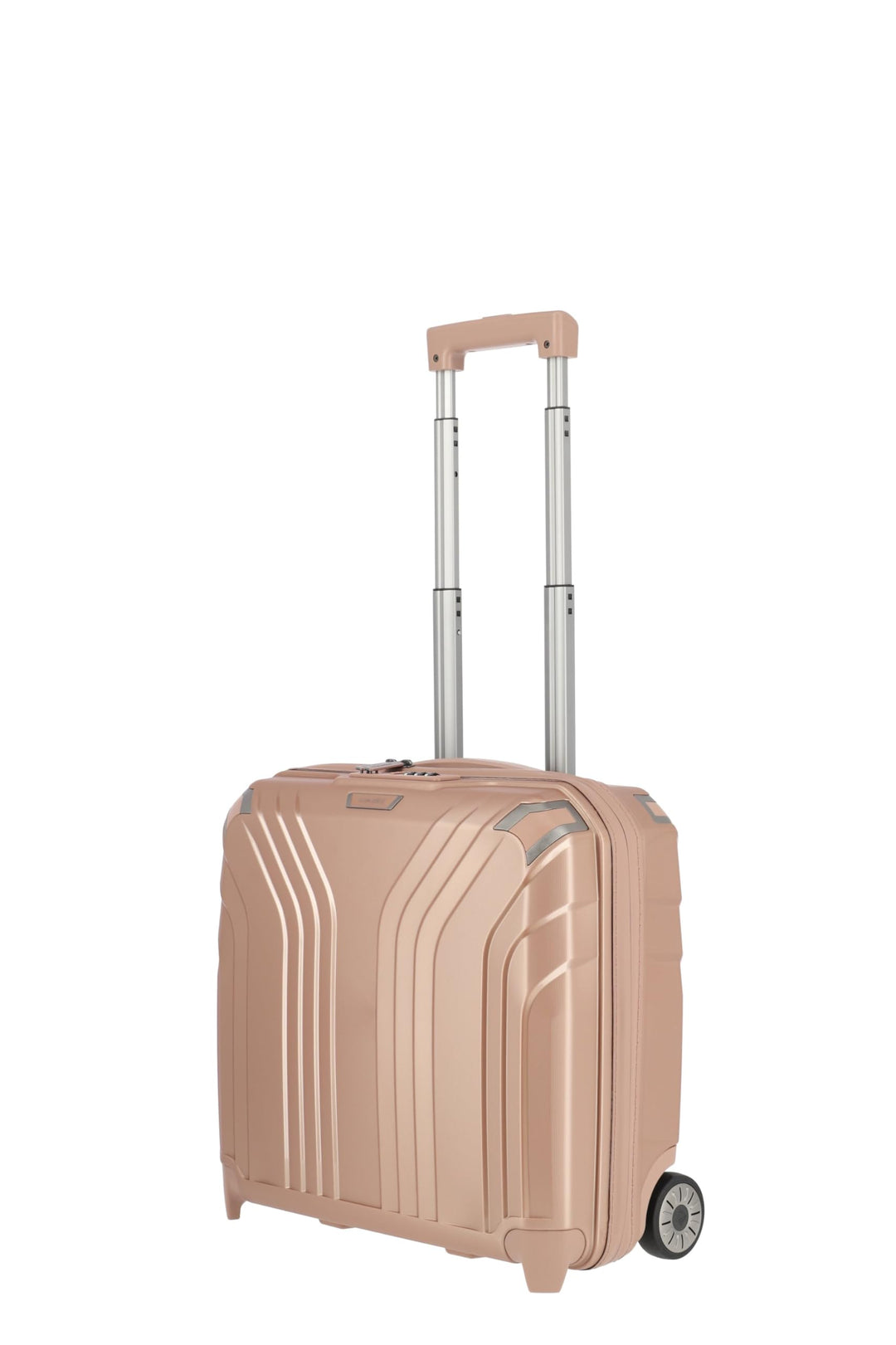 Travelite 2-Rad Handgepäck Laptop Trolley Hartschale mit recyceltem Innenfutter, Gepäck Serie ELVAA:
