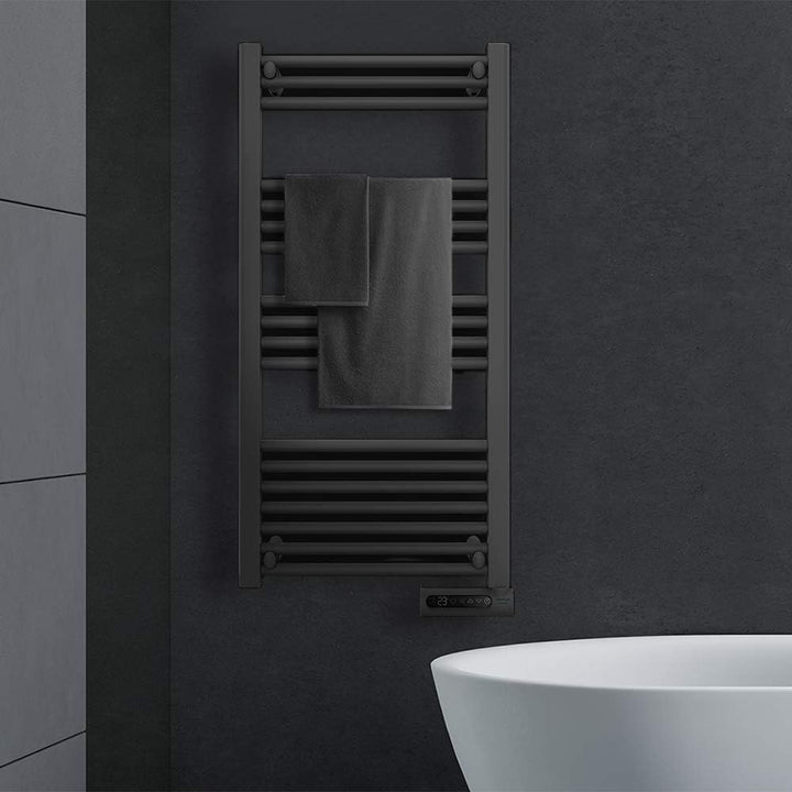 Cecotec Elektrischer Badheizkörper ReadyWarm 9200 Smart Towel Black. 750 W, LED-Display, Touch Contr