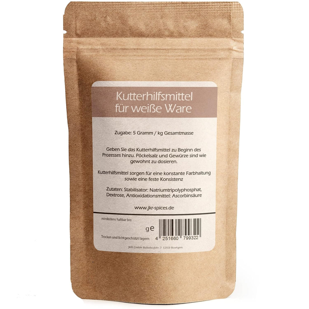 JKR Spices® Kombiangebot: 1000g Kutterhilfsmittel mit Umrötung + 1000g Kuttermittel für weisse Ware
