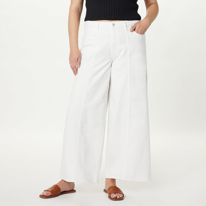 The Drop Jeans für Damen, Frida Relaxed Fit 34 Weiss, 34 Wei&#xDF;