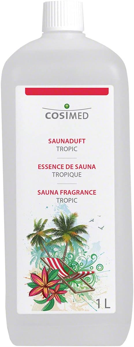 cosiMed Saunaduft Tropic, Konzentrat, Saunaaufguss, Saunazubehör 1 l, 1 l