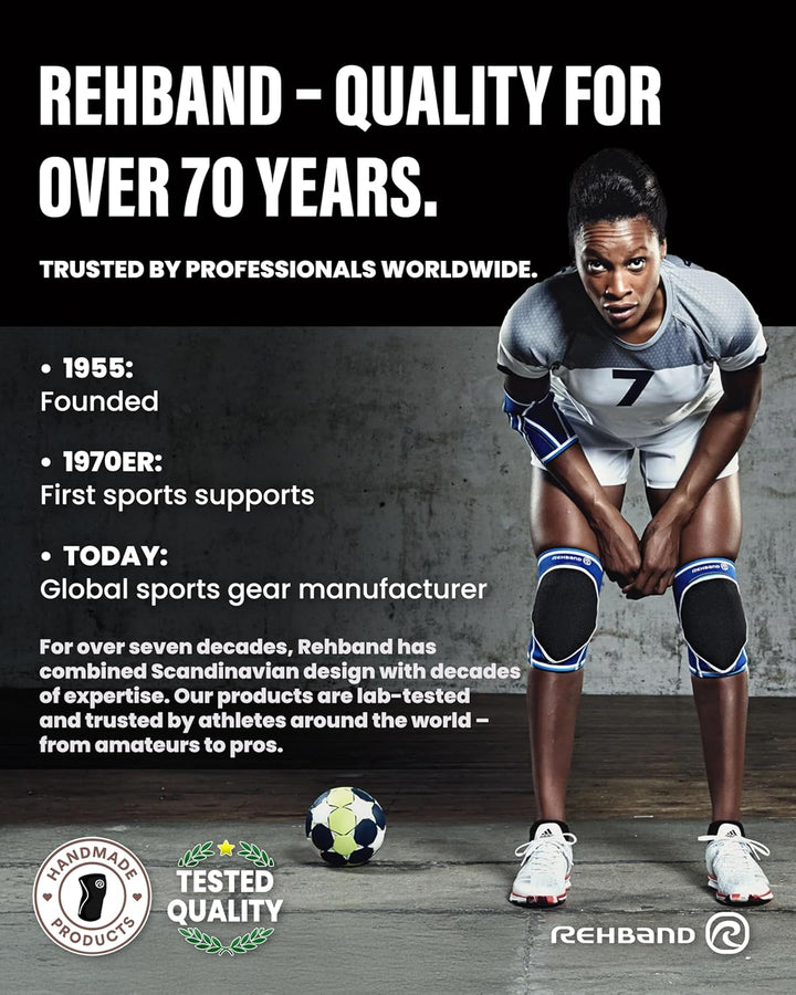 Rehband Knieschützer für Volleyball, Handball & Hallensport, Neopren Knieschoner komfortabel & engan