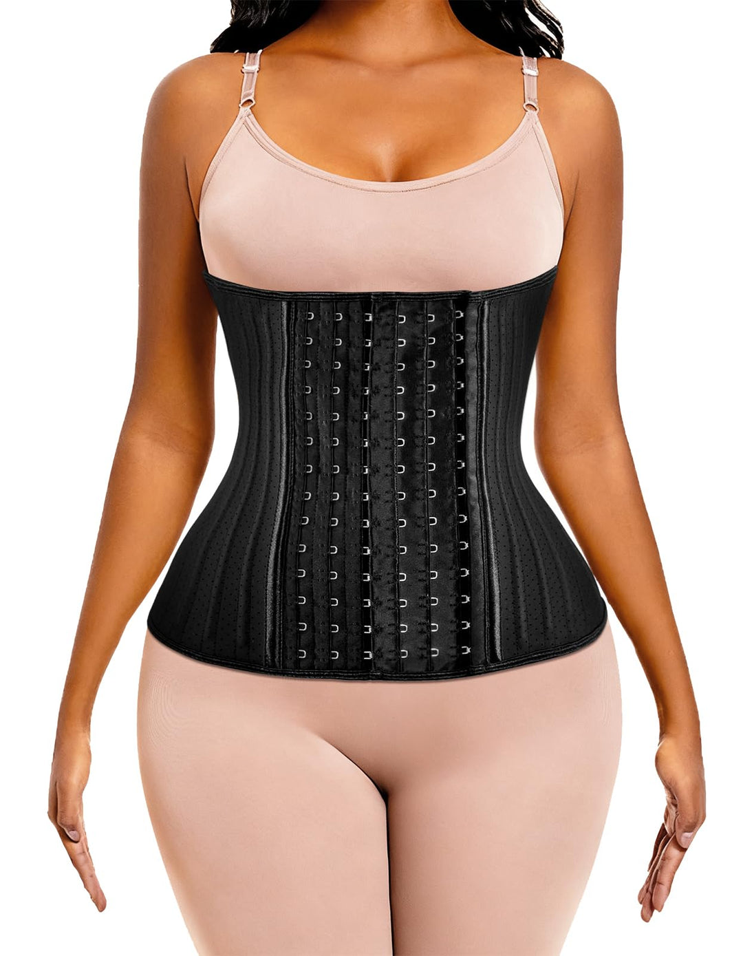 ECOWALSON Taillentrainer für Frauen, Korsett, Cincher, Körperformer, Mieder-Trimmer mit Stahlknochen