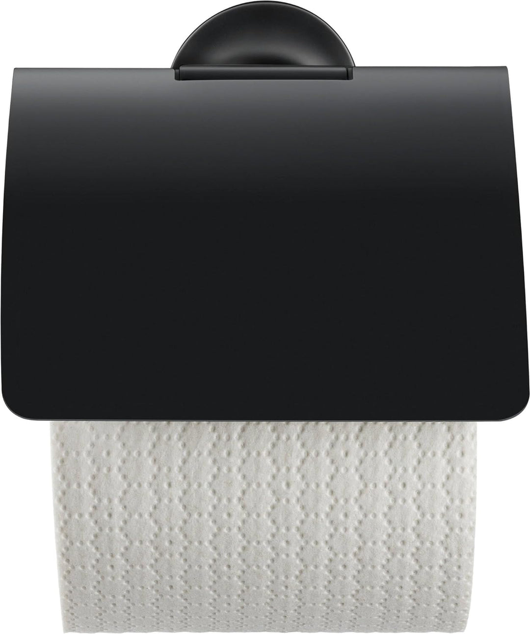 Duravit Papierrollenhalter Starck T, für 1 Rolle, Wandmontage, Schwarz Matt mit Deckel für 1 Rolle S