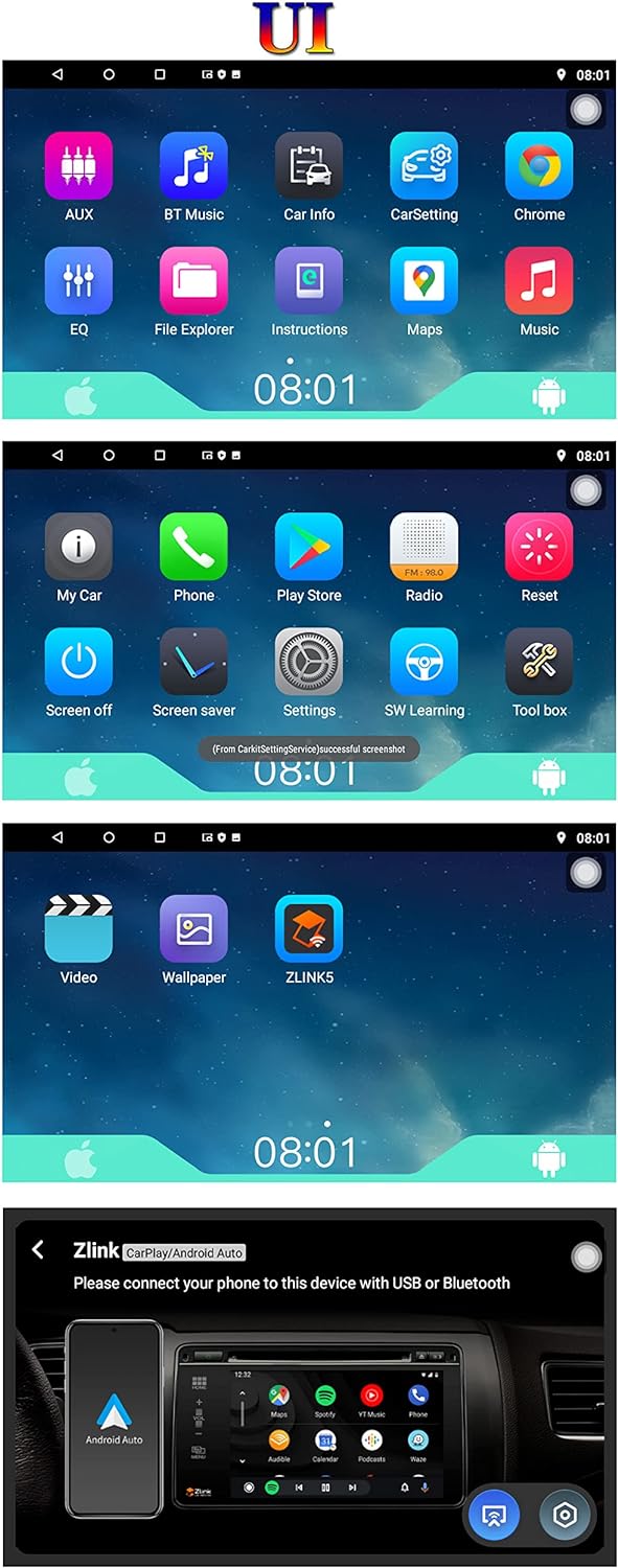XISEDO Android 10.0 Autoradio 9 Zoll Car Radio Autonavigation RAM 2G ROM 32G Car Stereo mit 1024 * 6