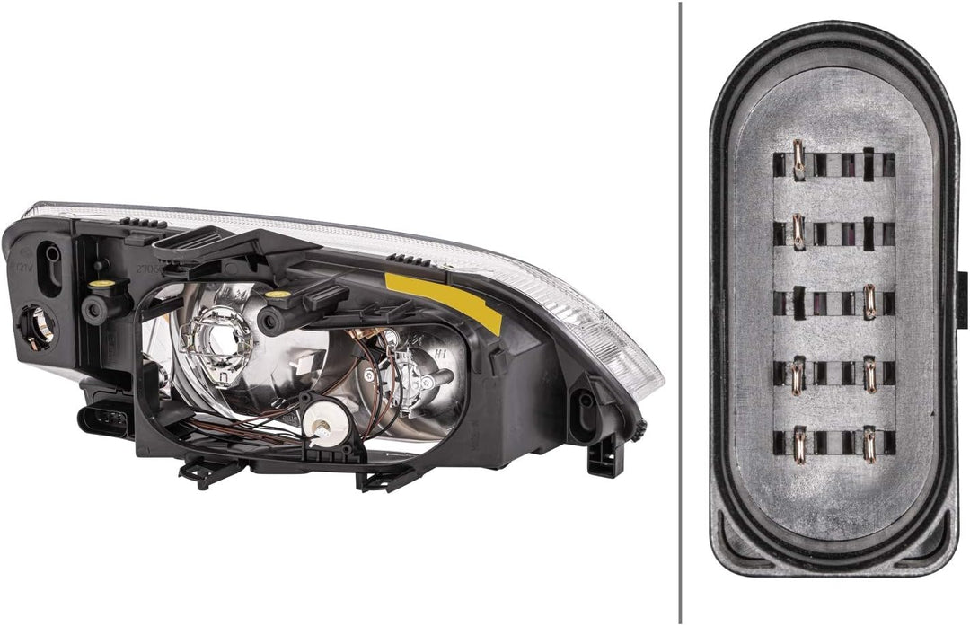 HELLA 1EE 270 600-171 Halogen-Hauptscheinwerfer - links - für u.a. Ford Focus C-Max (Dm2) Links (Fah