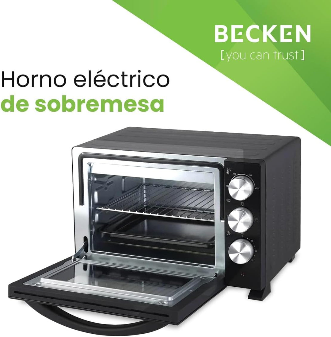 Becken Elektrischer Tischofen, Kapazität 20 l, 1380 W, Timer 60 min, Schwarz (7623958)
