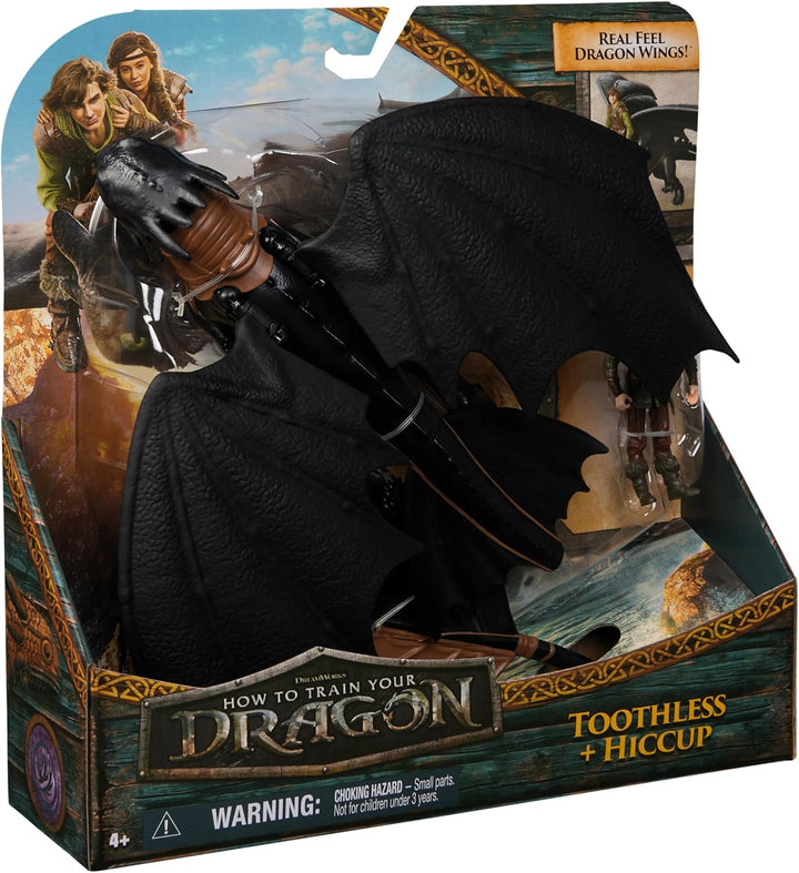 Dreamworks How to Train your Dragon, Wikinger und Drachen Actionfiguren-Set, Ohnezahn und Hicks, Spi
