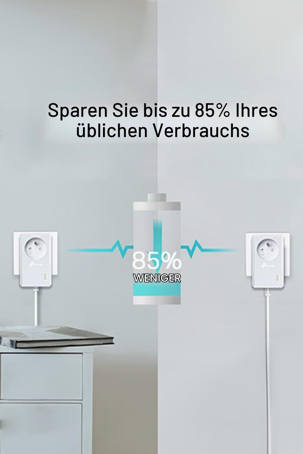 TP-Link CPL AV600 (600-Mbit/s-Debit), 1 Port Fast Ethernet, integrierte französische Version von Pri