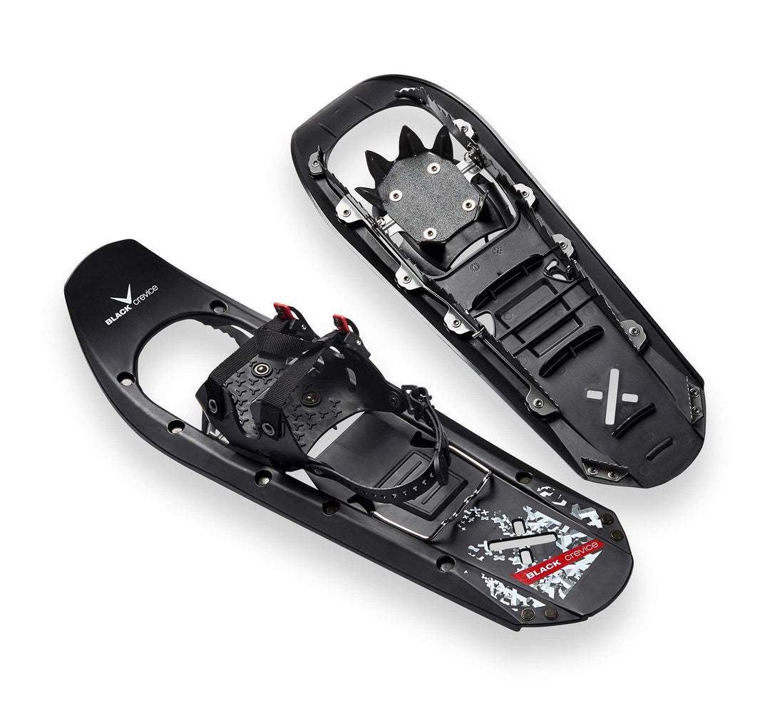 Black Crevice Schneeschuhe Herren & Damen I Schneeschuhe zum Wandern aus leichtem Kunststoff I Schne