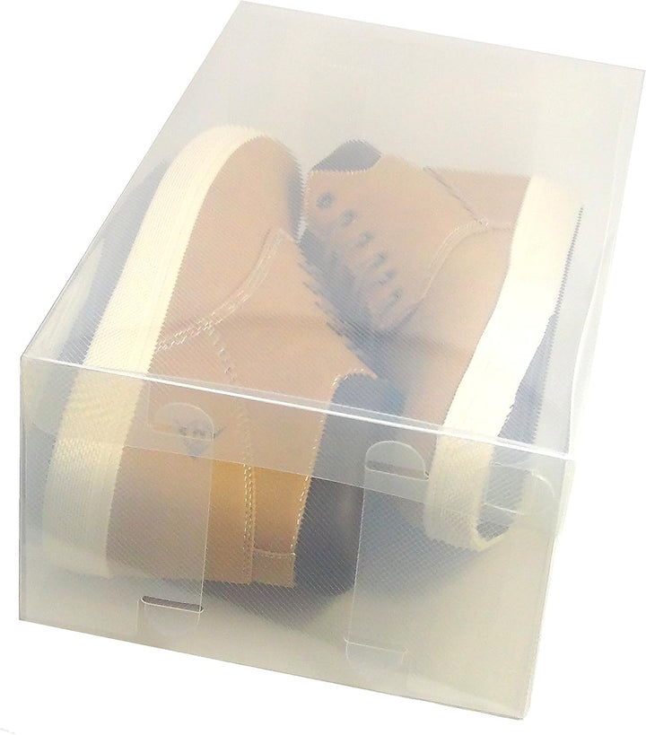 DynaSun 30x PP435 Schuhbox Schuhkasten Lagerkasten Box Schuhschachtel für Aufbewahrung Schuhe Faltba