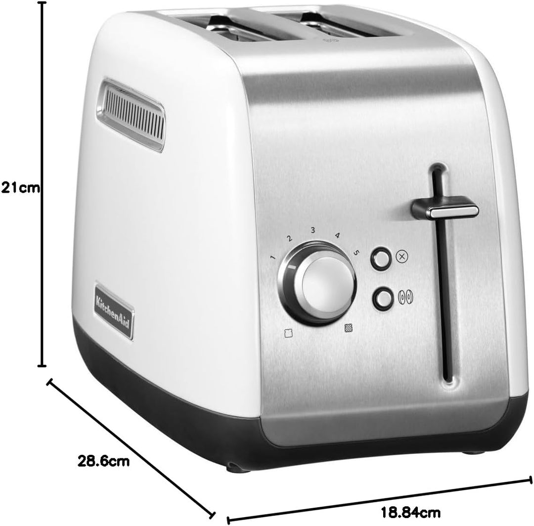 KitchenAid Classic Toaster mit 2 Schlitzen, 1,8 kg, Weiss, Weiß