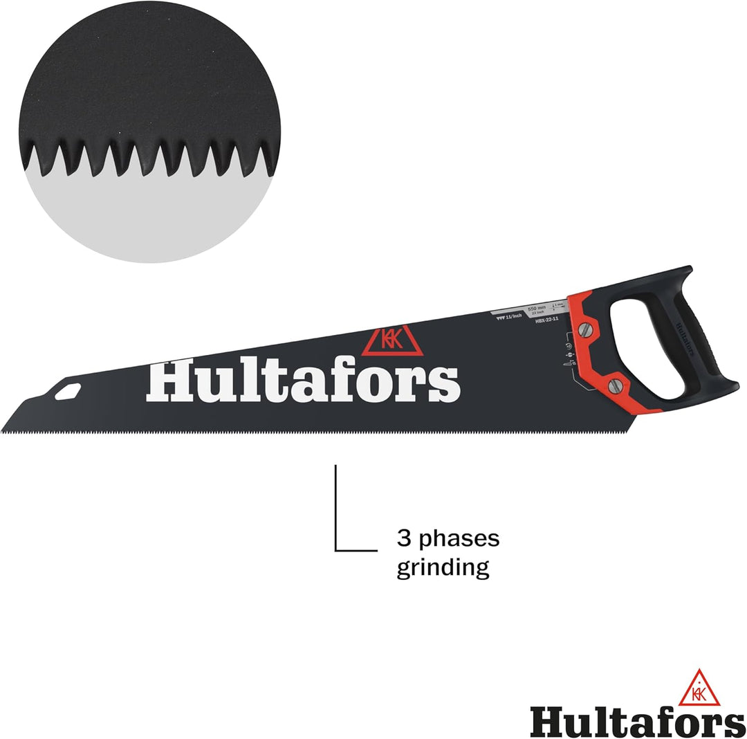 Hultafors Handsäge HBX-22-11, 591103, Handsäge mit Pulverbeschichtung und praktischem Klingenschutz
