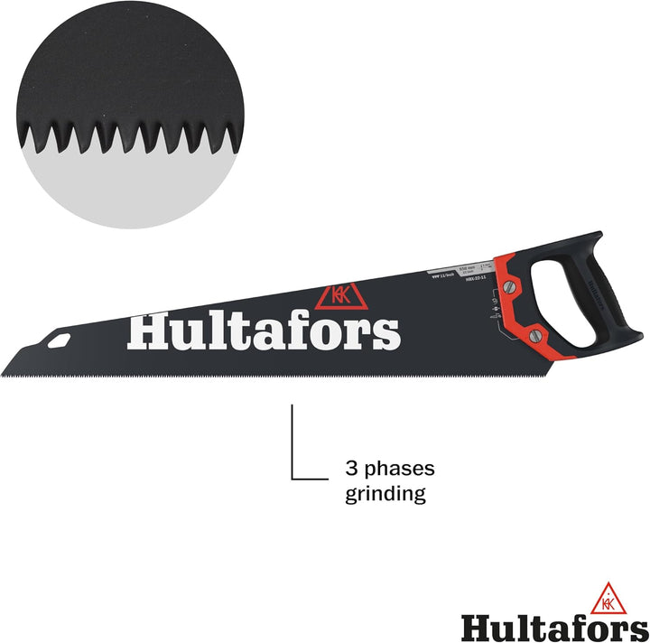 Hultafors Handsäge HBX-22-11, 591103, Handsäge mit Pulverbeschichtung und praktischem Klingenschutz