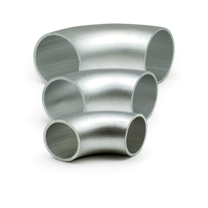 4x Aluminium Rohrbogen 90° Norm 3 Ø 30x3mm AW 6060 - Alu Schweissbogen - Rundrohrbogen Hosenrohr AlM