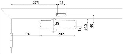 ASSAABLOY DOOR S / LATCH BLACK DC120 Schwarz, DC120 Schwarz