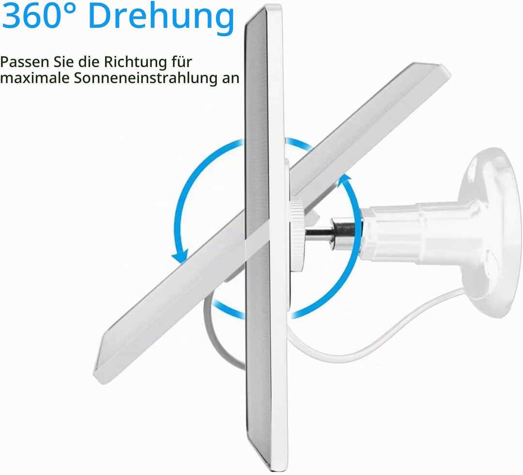 Solarpanel für Kamera, Kamera-Solarpanel-Ladegerät Typ C Ausgang 10W Cam-Akkuladegerät für Geräte
