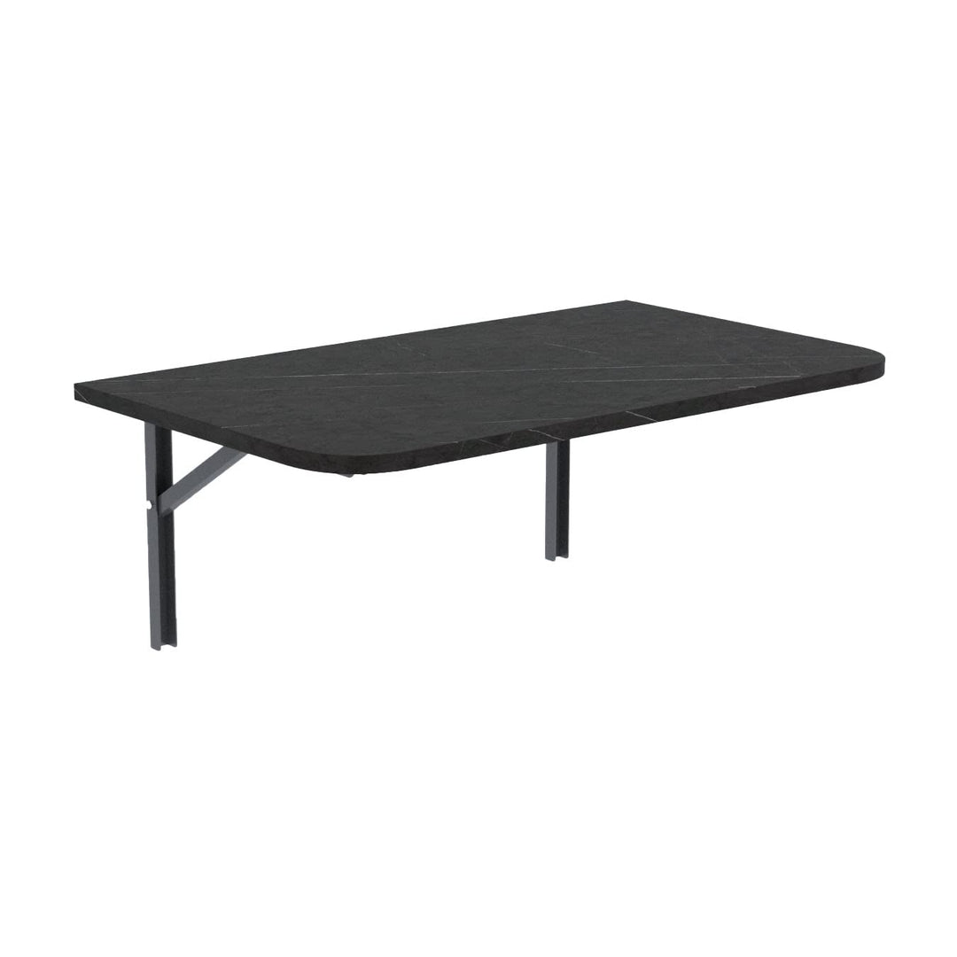 AKKE Klapptisch Wandklapptisch Esstisch - Klappbar Faltbar Platzsparend - Abgerundete Ecken - 90cm x