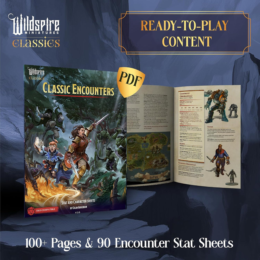 Classic Encounters II - 135 Monsters &amp; Encounters for DND Miniatures Bulk &amp; Dungeons Dragons | 28mm