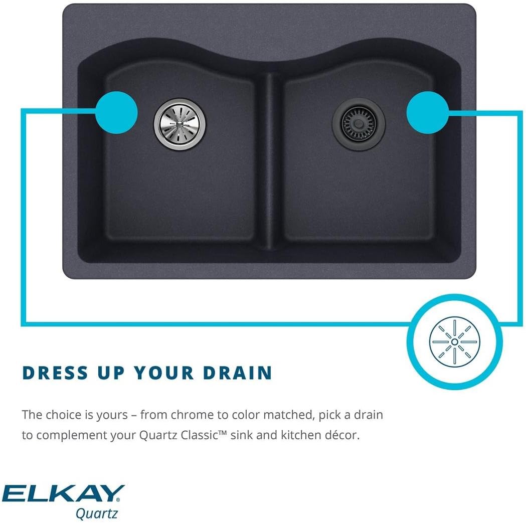 Elkay LKQS35 Korbsieb, 8,9 cm, Dunkelgrau LKQS35 Dunkelgrau, LKQS35 Dunkelgrau