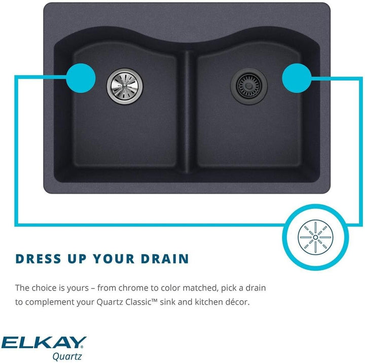 Elkay LKQS35 Korbsieb, 8,9 cm, Dunkelgrau LKQS35 Dunkelgrau, LKQS35 Dunkelgrau